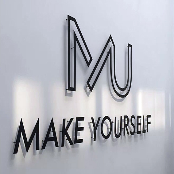 黑鐵浮腳雷射切割招牌_KH049