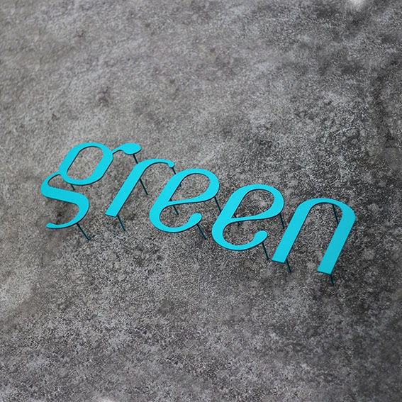 鐵製烤漆浮腳立體字_KH051