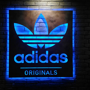 銹鐵背光招牌│雷射切割│LED│浮腳