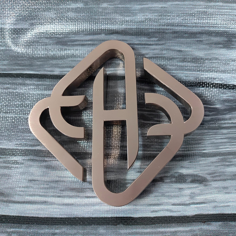 拉絲玫瑰金│金屬立體字│廣告字│電鍍